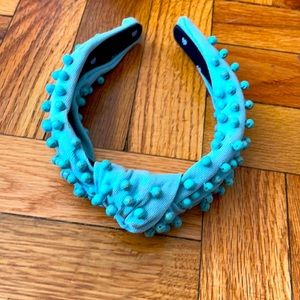 Turquoise headband with turquoise beads